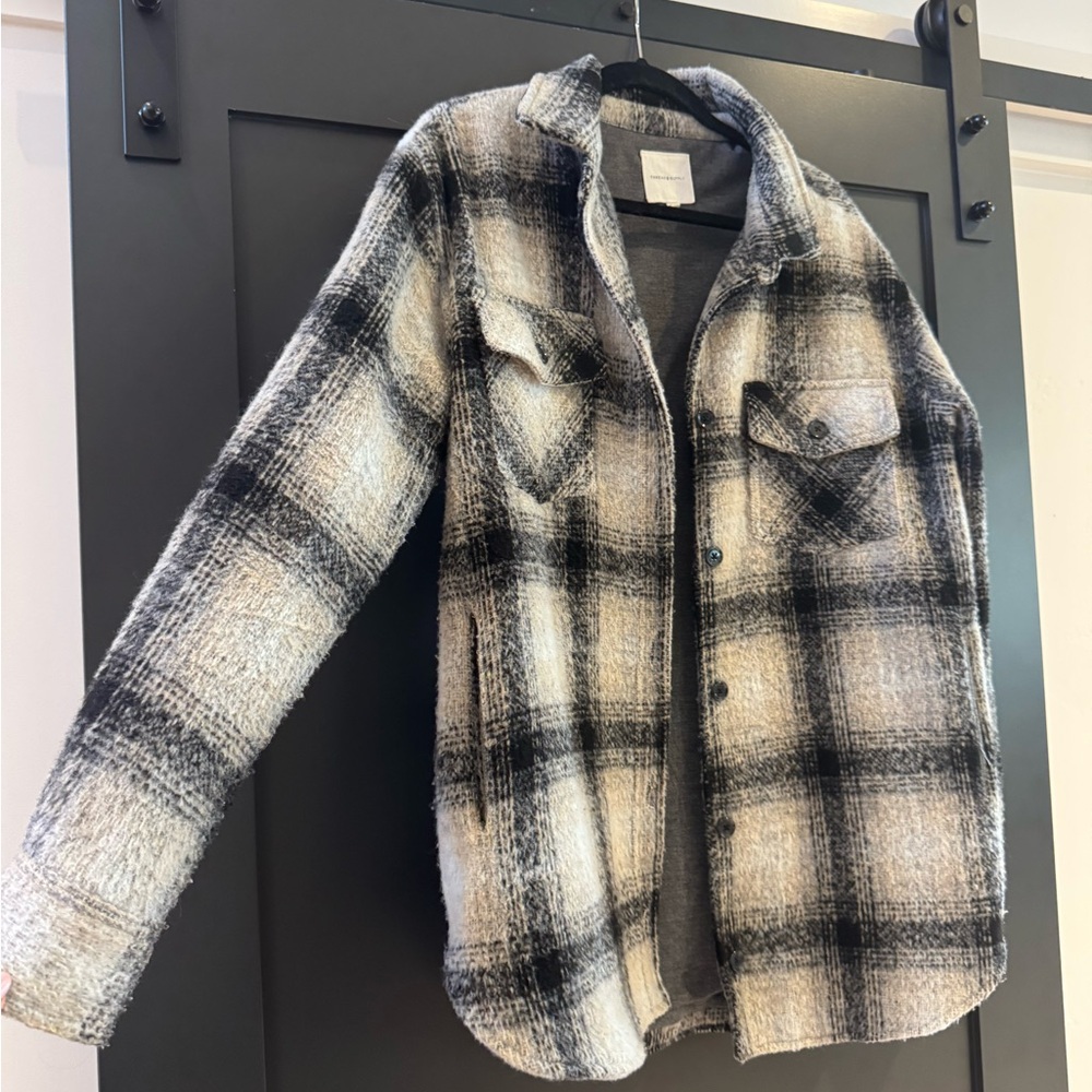 Thread & Supply Gray and Cream Jacket